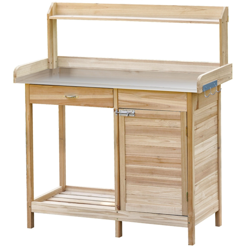 Garden Work Bench、Open Shelf Storage