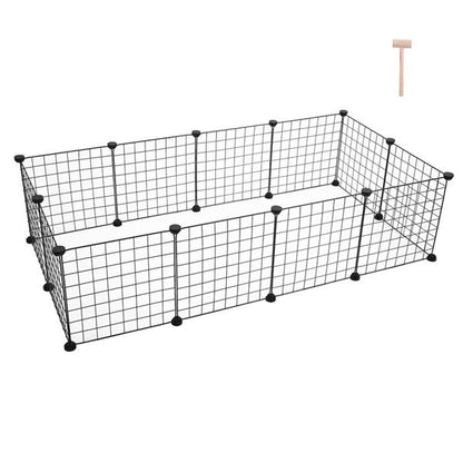 Pet Playpen, Small Animal Cage Indoor Portable Metal Wire Yard Fence for Small Animals, Guinea Pigs, Rabbits Kennel Crate Fence Tent