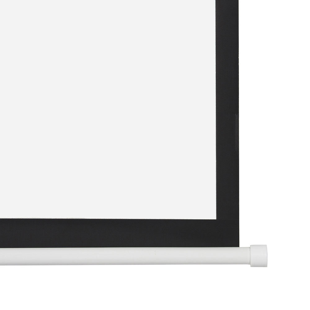 100" 4:3 80" x 60" Viewing Area Motorized Projector Screen with Remote Control Matte White