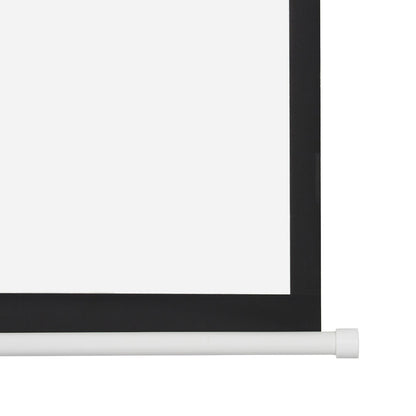 100" 4:3 80" x 60" Viewing Area Motorized Projector Screen with Remote Control Matte White