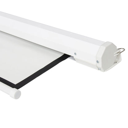 100" 4:3 80" x 60" Viewing Area Motorized Projector Screen with Remote Control Matte White