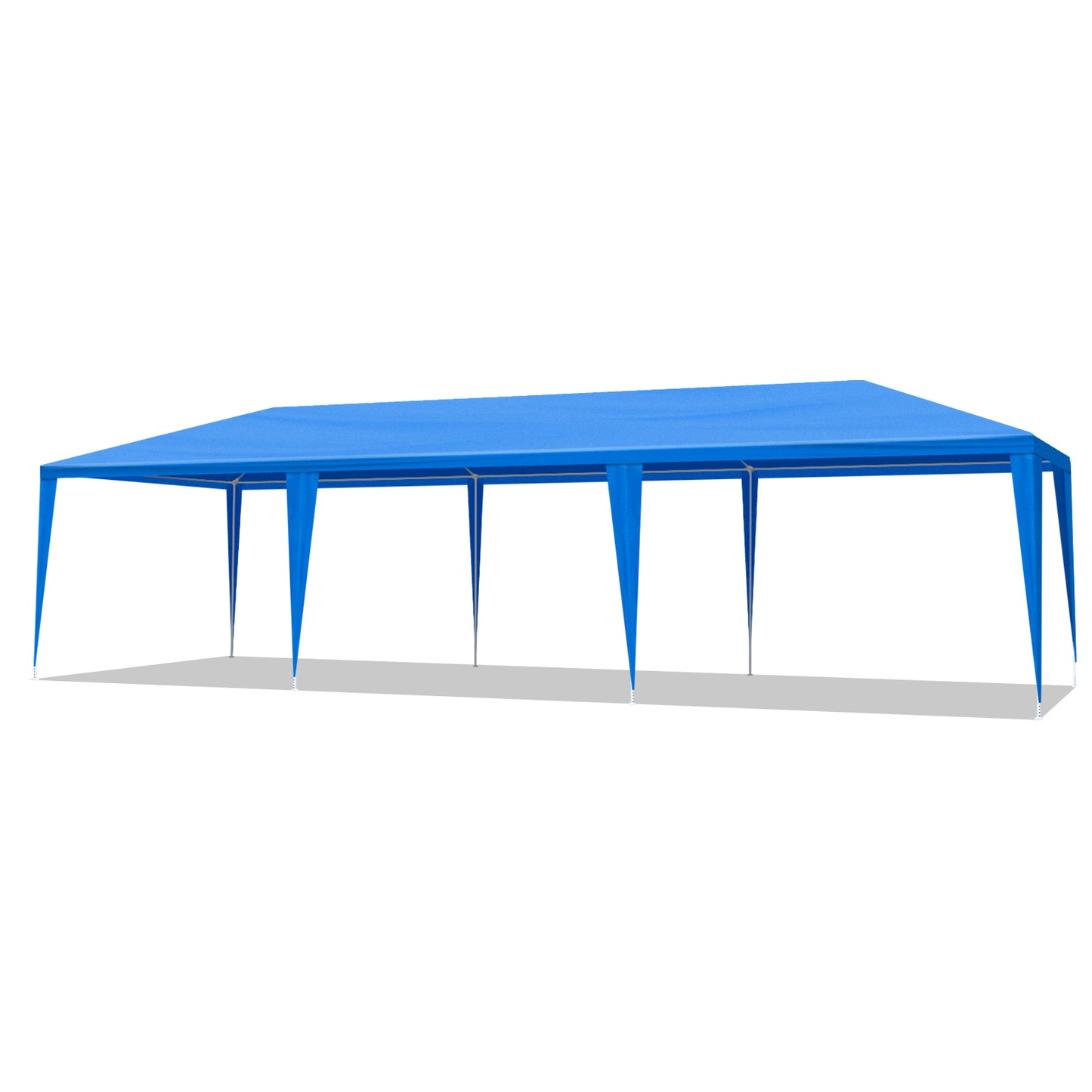 10'x30' Outdoor Party Tent with 8 Removable Sidewalls, Waterproof Canopy Patio Wedding Gazebo, Blue