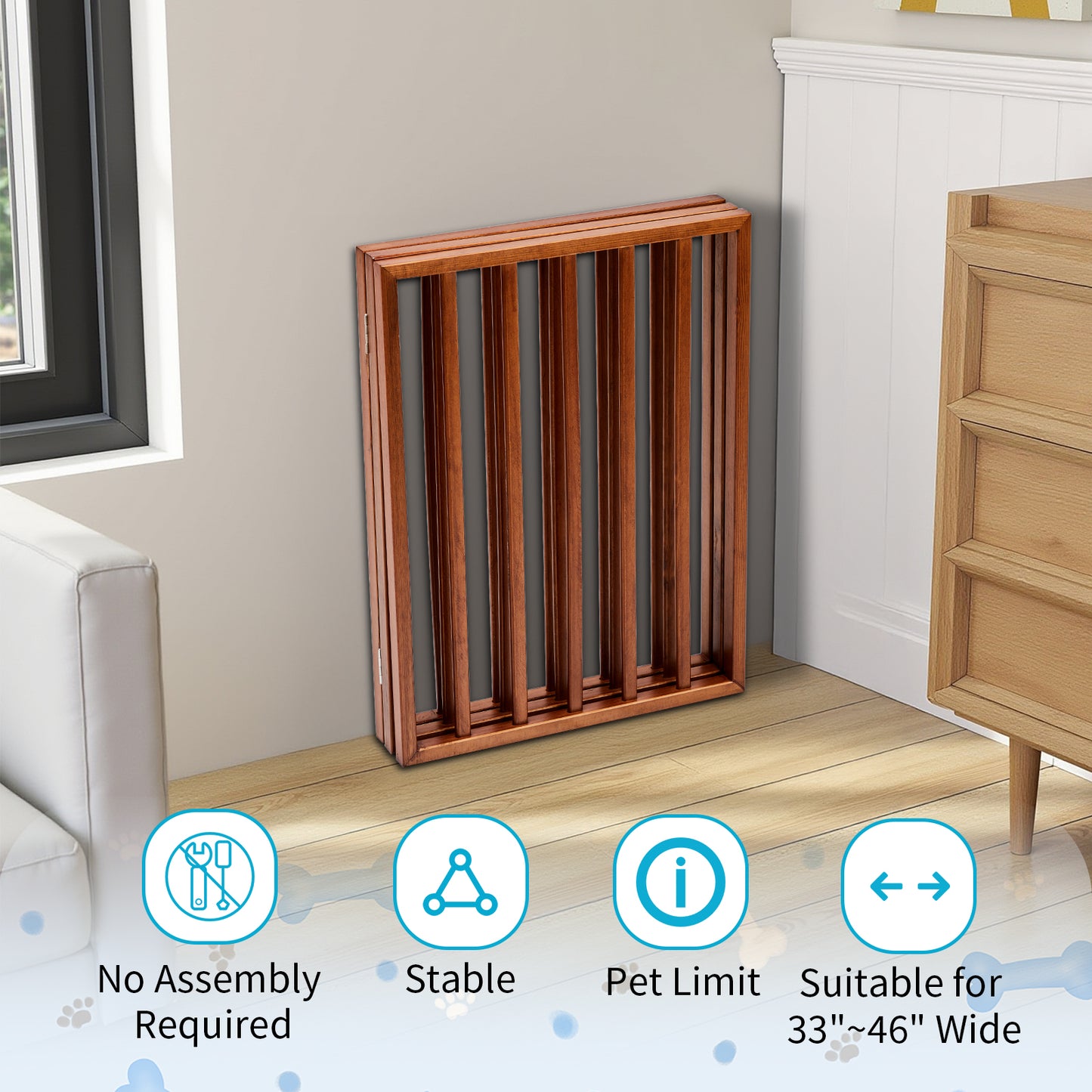 The Wooden Dog Fence Brown