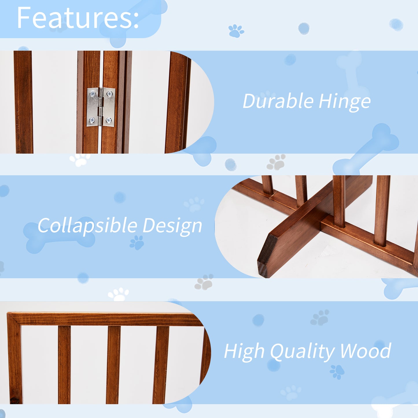 The Wooden Dog Fence Brown