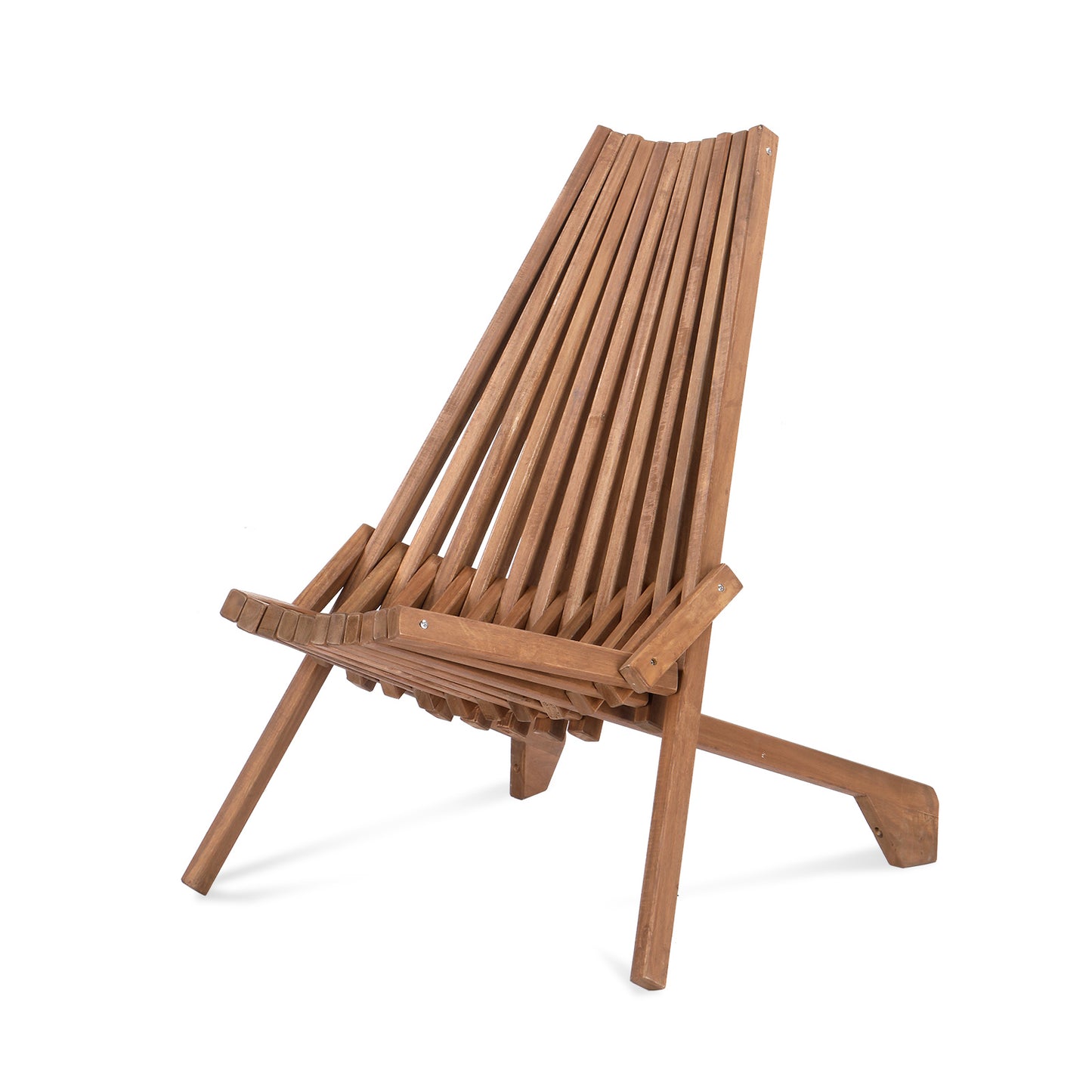 【Replace 66876605】Wood Folding Chair for Outdoor, Low Profile Acacia Wood Lounge Chair for Balcony Porch Backyard Patio Lawn Garden