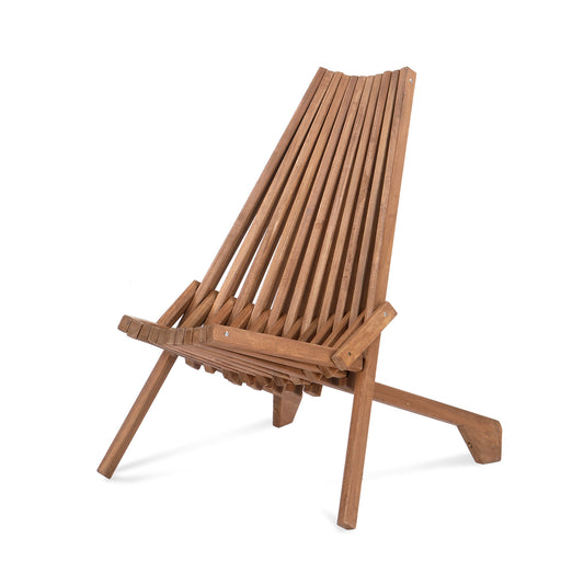 【Replace 66876605】Wood Folding Chair for Outdoor, Low Profile Acacia Wood Lounge Chair for Balcony Porch Backyard Patio Lawn Garden