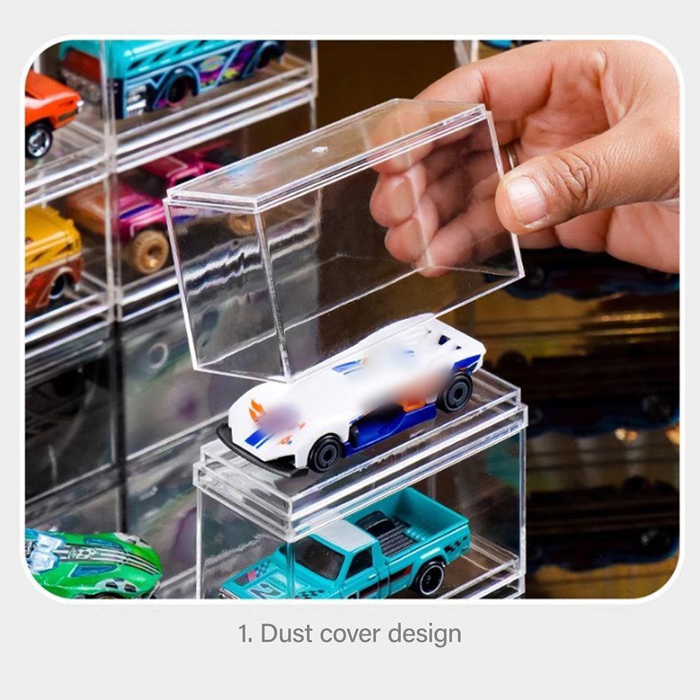 1:64 Toy Model Cars Acrylic Display Case Storage Cabinet