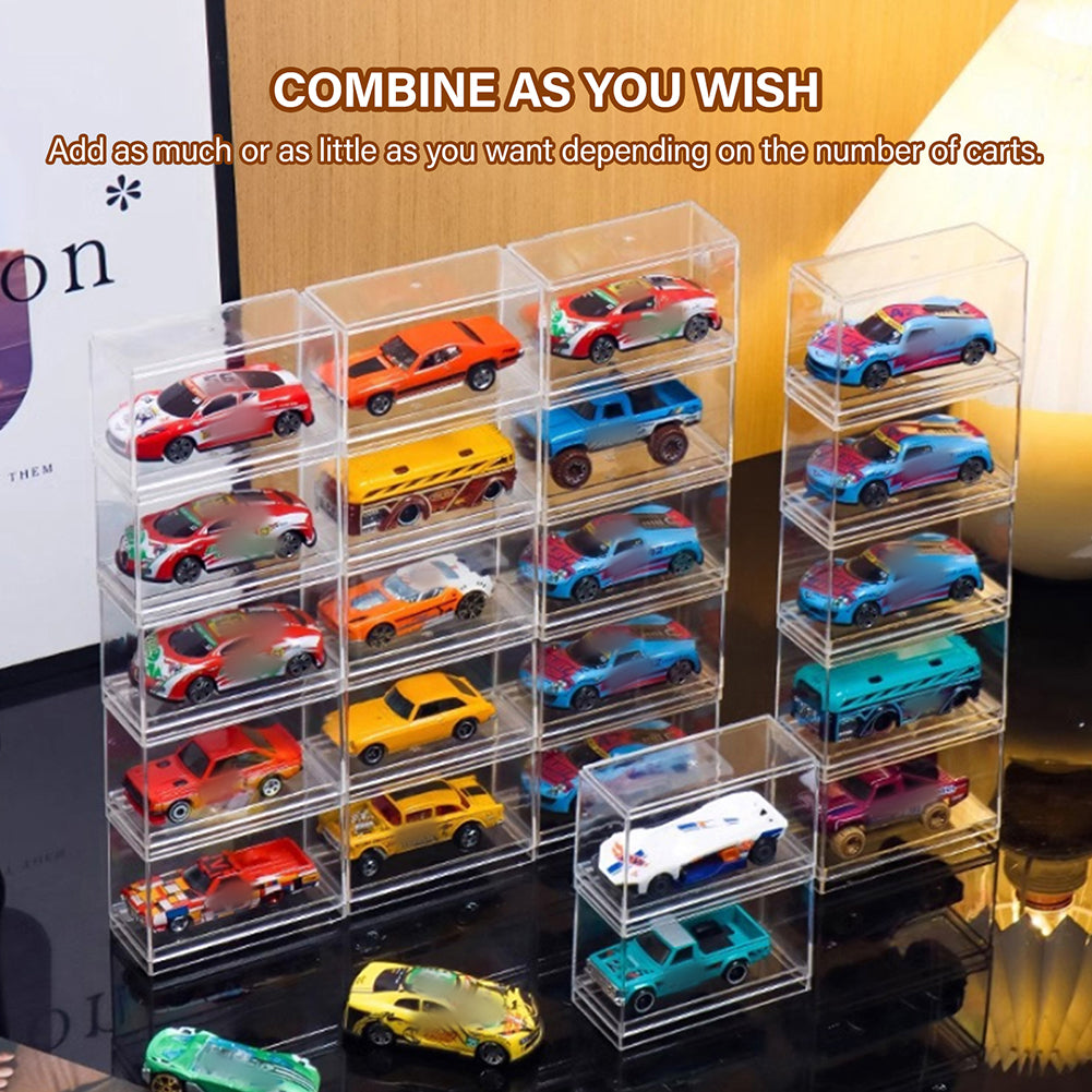 1:64 Toy Model Cars Acrylic Display Case Storage Cabinet