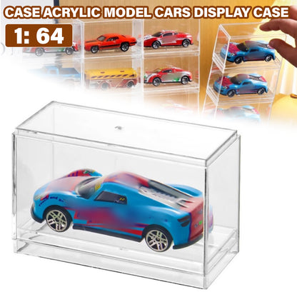 1:64 Toy Model Cars Acrylic Display Case Storage Cabinet