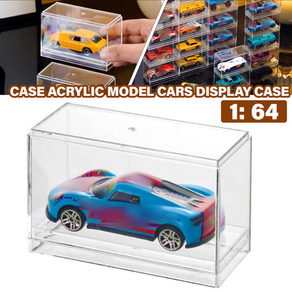 1:64 Toy Model Cars Acrylic Display Case Storage Cabinet