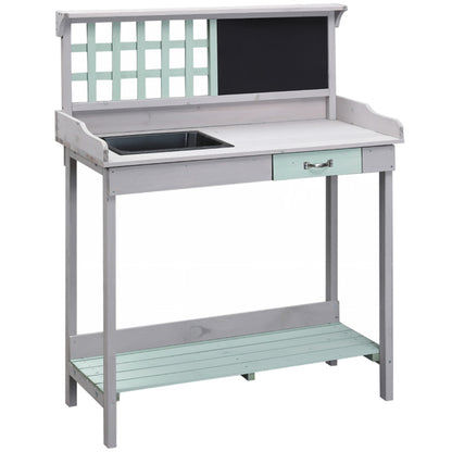 Garden Work Bench、Open Shelf Storage